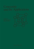 Cover: Convexity and Its Applications - Birkh&auml;user