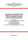 Cover: Numerische Mathematik Differentialgleichungen Approximationstheorie - Birkh&auml;user
