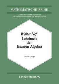 Abbildung von: Lehrbuch der linearen Algebra - Birkhäuser