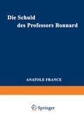 Cover: Die Schuld des Professors Bonnard - Birkh&auml;user