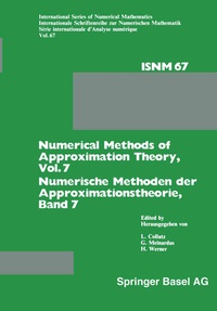 Enlarge image Cover: Numerical Methods of Approximation Theory, Vol. 7 / Numerische Methoden der Approximationstheorie, Band 7 - Birkhäuser