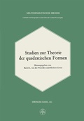 Cover: Studien zur Theorie der quadratischen Formen - Birkh&auml;user