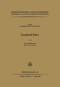 Enlarge image Cover: Leonhard Euler - Birkhäuser