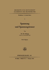Enlarge image Cover: Spannung und Spannungstensor - Birkhäuser