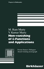 Cover: Non-vanishing of L-Functions and Applications - Birkhäuser