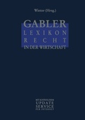 Cover: Gabler Lexikon Recht in der Wirtschaft - Springer Gabler