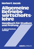 Cover: Allgemeine Betriebswirtschaftslehre - Springer Gabler