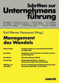 Abbildung von: Management des Wandels - Springer Gabler