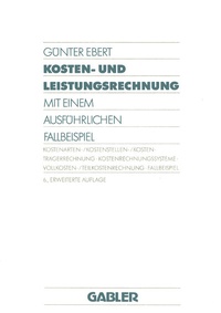 Abbildung von: Kosten- und Leistungsrechnung - Springer Gabler