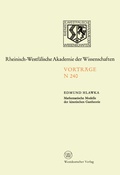 Cover: Mathematische Modelle der kinetischen Gastheorie - VS Verlag f&uuml;r Sozialwissenschaften