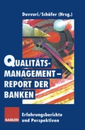 Cover: Qualit&auml;tsmanagement-Report der Banken - Springer Gabler