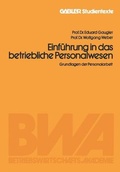 Cover: Einfuehrung in das betriebliche Personalwesen - Gabler Verlag