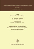 Cover: Anwendungen der hochaufl&ouml;senden Sekund&auml;rionenmassenspektrometrie (SIMS) in der Oberfl&auml;chenanalyse - VS Verlag f&uuml;r Sozialwissenschaften