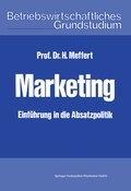 Cover: Marketing - Springer Gabler