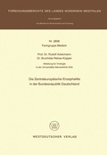 Abbildung von: Die Zentraleuropäische Enzephalitis in der Bundesrepublik Deutschland - VS Verlag für Sozialwissenschaften