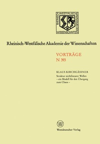 Abbildung von: Struktur nichtlinearer Wellen - ein Modell für den Übergang zum Chaos - - VS Verlag für Sozialwissenschaften
