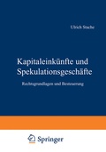 Cover: Kapitaleink&uuml;nfte und Spekulationsgesch&auml;fte - Springer Gabler