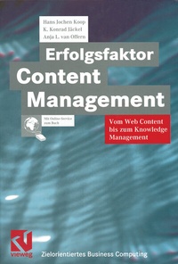 Enlarge image Cover: Erfolgsfaktor Content Management - Vieweg+Teubner Verlag