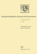 Cover: Sprache und Gegenstand - VS Verlag f&uuml;r Sozialwissenschaften