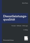 Cover: Dienstleistungsqualit&auml;t - Springer Gabler