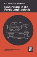 Cover: Einf&uuml;hrung in die Fertigungstechnik - Vieweg+Teubner Verlag