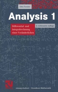 Cover: Analysis 1 - Vieweg+Teubner Verlag