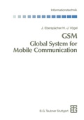 Cover: GSM Global System for Mobile Communication - Vieweg+Teubner Verlag