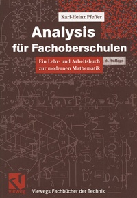 Enlarge image Cover: Analysis für Fachoberschulen - Vieweg+Teubner Verlag
