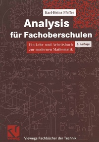 Enlarge image Cover: Analysis für Fachoberschulen - Vieweg+Teubner Verlag