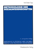 Cover: Methodologie der Sozialwissenschaften - VS Verlag f&uuml;r Sozialwissenschaften