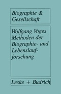 Cover: Methoden der Biographie- und Lebenslaufforschung - VS Verlag f&uuml;r Sozialwissenschaften