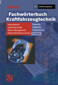 Abbildung von: Fachwörterbuch Kraftfahrzeugtechnik - Vieweg+Teubner Verlag