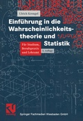 Cover: Einf&uuml;hrung in die Wahrscheinlichkeitstheorie und Statistik - Vieweg+Teubner Verlag