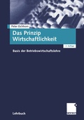 Cover: Das Prinzip Wirtschaftlichkeit - Springer Gabler