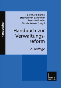 Enlarge image Cover: Handbuch zur Verwaltungsreform - VS Verlag für Sozialwissenschaften