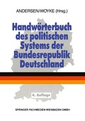 Cover: Handw&ouml;rterbuch des politischen Systems der Bundesrepublik Deutschland - VS Verlag f&uuml;r Sozialwissenschaften