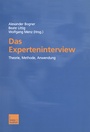 Cover: Das Experteninterview - VS Verlag für Sozialwissenschaften