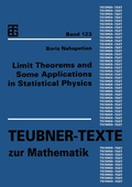Cover: Limit Theorems and Some Applications in Statistical Physics - Vieweg+Teubner Verlag