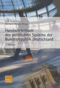 Cover: Handw&ouml;rterbuch des politischen Systems der Bundesrepublik Deutschland - VS Verlag f&uuml;r Sozialwissenschaften