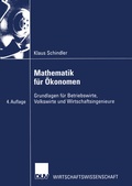 Cover: Mathematik f&uuml;r &Ouml;konomen - Deutscher Universit&auml;tsverlag