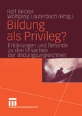 Cover: Bildung als Privileg? - VS Verlag f&uuml;r Sozialwissenschaften