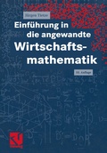 Cover: Einf&uuml;hrung in die angewandte Wirtschaftsmathematik - Vieweg+Teubner Verlag