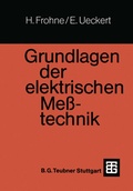 Cover: Grundlagen der elektrischen Me&szlig;technik - Vieweg+Teubner Verlag