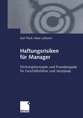 Cover: Haftungsrisiken f&uuml;r Manager - Springer Gabler
