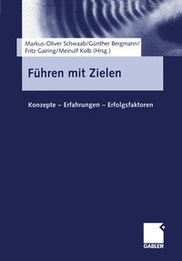Abbildung von: Führen mit Zielen - Springer Gabler