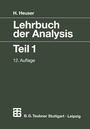 Cover: Lehrbuch der Analysis - Vieweg+Teubner Verlag
