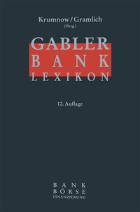Abbildung von: Gabler Bank-Lexikon - Springer Gabler