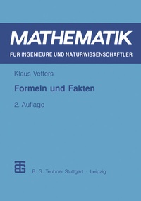 Abbildung von: Formeln und Fakten - Vieweg+Teubner Verlag
