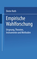 Cover: Empirische Wahlforschung - VS Verlag f&uuml;r Sozialwissenschaften