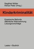 Cover: Kinderkriminalit&auml;t - VS Verlag f&uuml;r Sozialwissenschaften